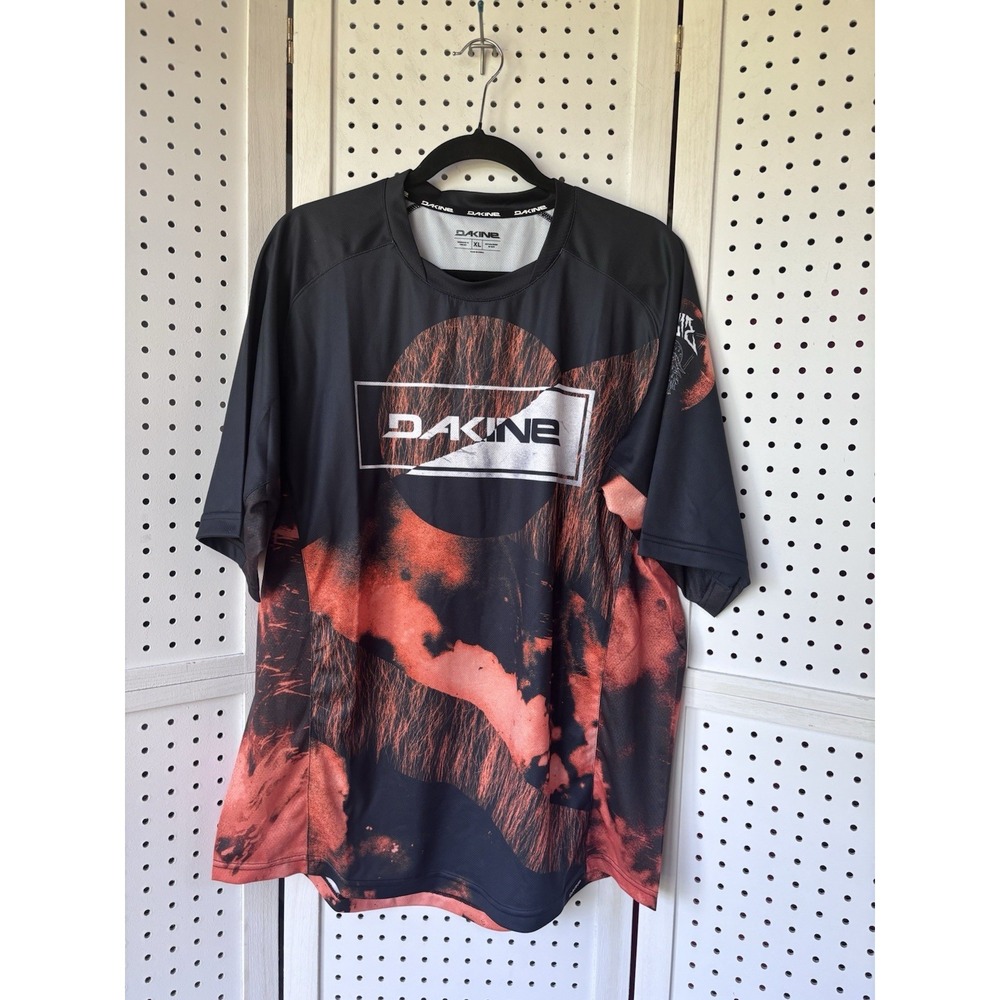 Dakine Men's XL Thrillium Cycling Jersey Team Aggy Series Orange Blk Agassiz